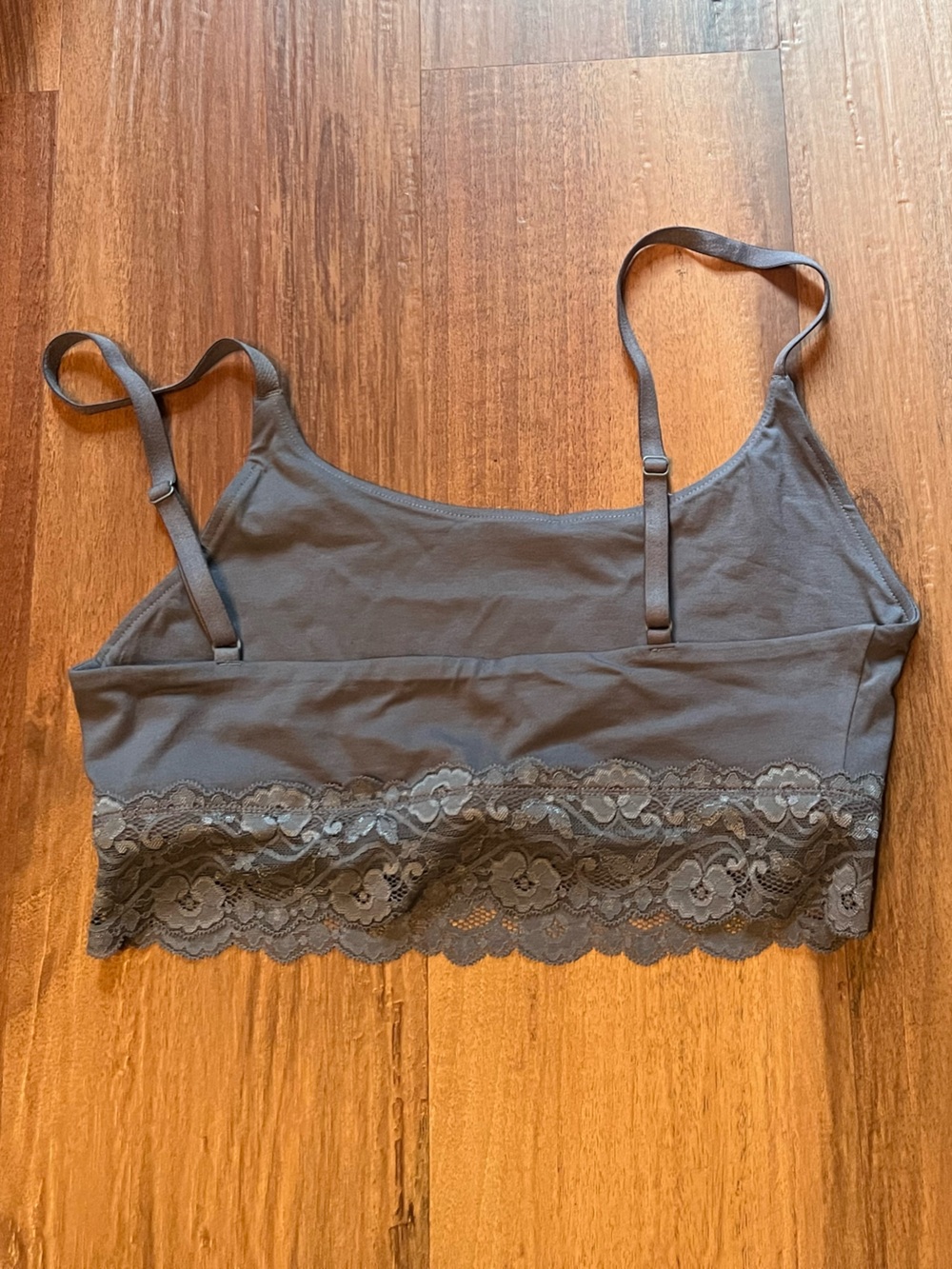 Pact Women's Light Steel Blue Lace Modern Scoop Bralette - Picture 2 of 2